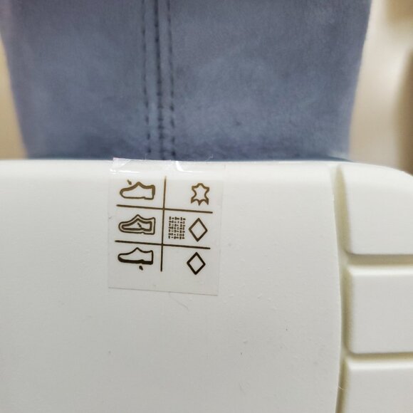 Stuart Weitzman Suede Slip On Sneakers in Dove Tail Blue Size 9 - Picture 13 of 15